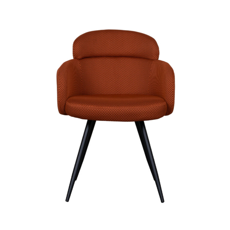 LABEL51 Eetkamerstoel Dinner - Rust - Breathe - Black Frame