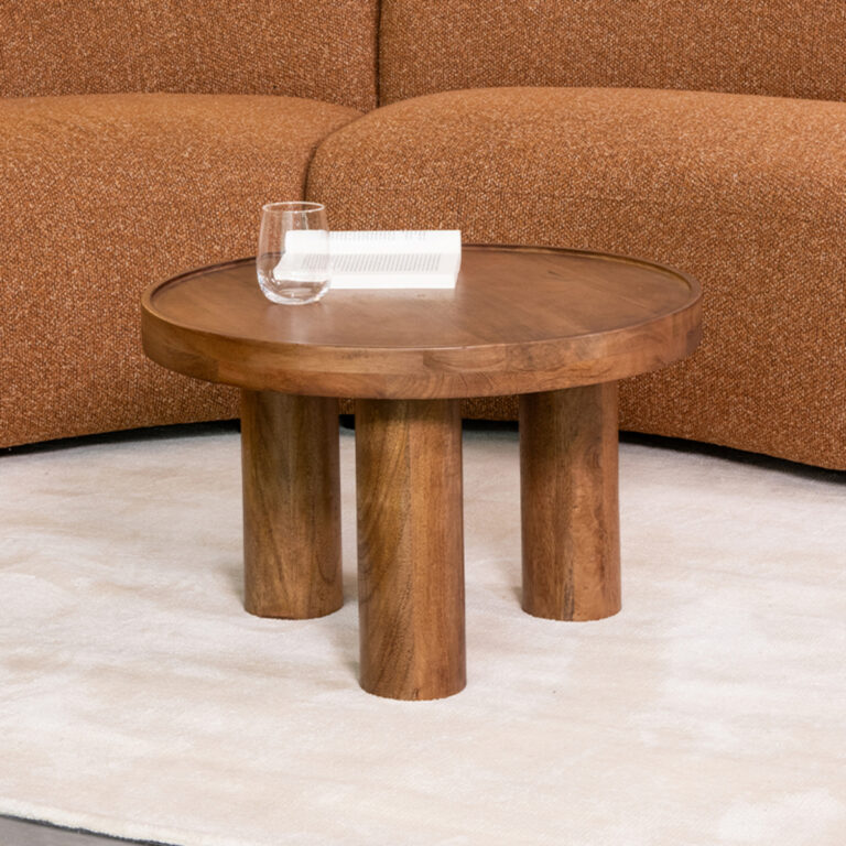 LABEL51 Salontafel Elly - Nature - Mangohout - 60 cm