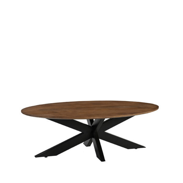 LABEL51 Salontafel James - Nature - Mangohout - 130 cm - Rond