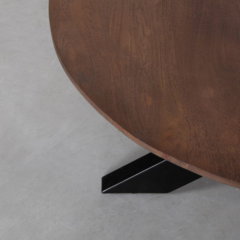 LABEL51 Salontafel Otis - Espresso - Mangohout - 80 cm - Rond