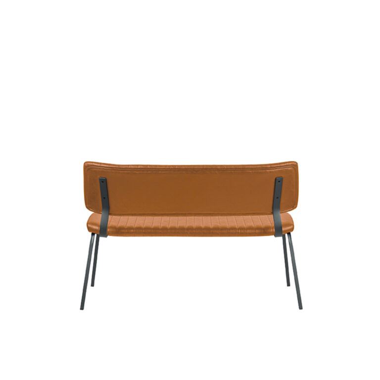 LABEL51 Eetkamerbank Gusto - Cognac - PU-Leder - 120 cm