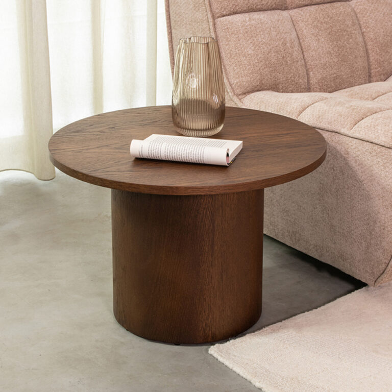 LABEL51 Salontafel Oliva - Walnoot - Eiken - 60 cm