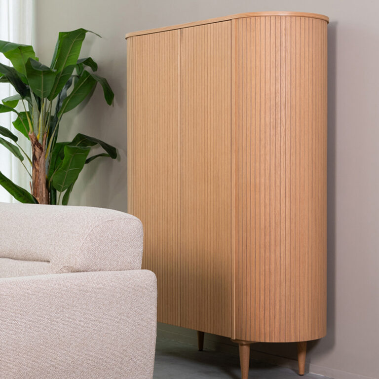 LABEL51 Bergkast Oliva - Naturel - Eiken - Hoge Kast