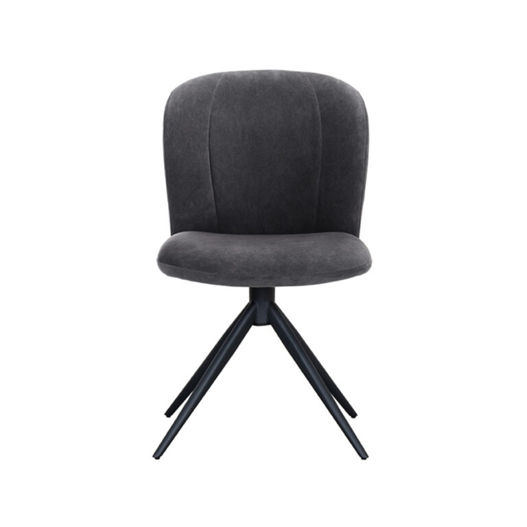 LABEL51 Eetkamerstoel Kimo - Antraciet - Cosmo - Black Frame