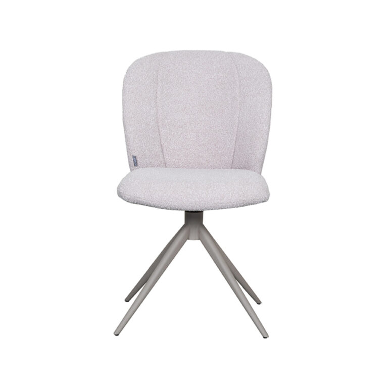 LABEL51 Eetkamerstoel Kimo - Naturel - Boucle - Taupe Frame