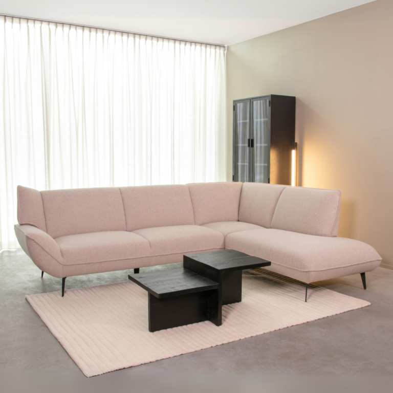 LABEL51 Ecksofa Pesaro - Natur - Boucle - Rechts