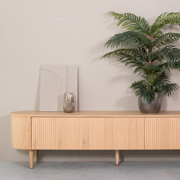 LABEL51 Tv-meubel Oliva - Naturel - Eiken - Tv-Meubel 220 cm