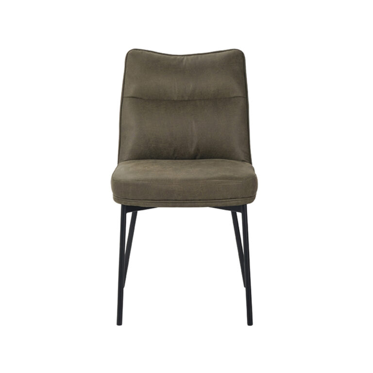 LABEL51 Eetkamerstoel Lennon - Moss - Micro Suede - Black Frame
