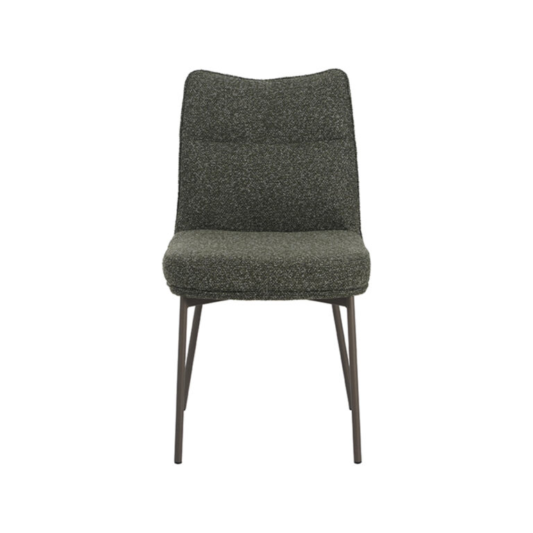 LABEL51 Eetkamerstoel Lennon - Forest - Boucle - Black Frame