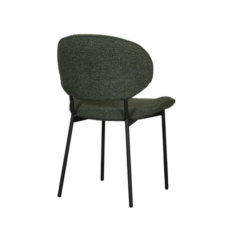 LABEL51 Eetkamerstoel Senn - Forest - Boucle - Black Frame