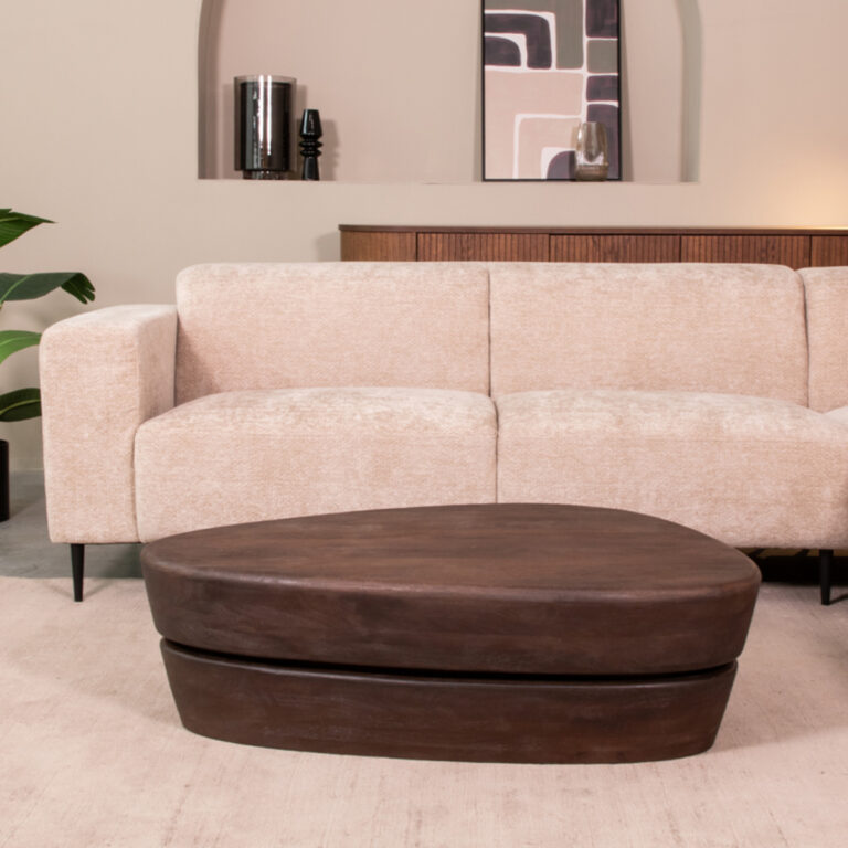LABEL51 Couchtisch Javi - Espresso - Mangoholz - 110x80 cm