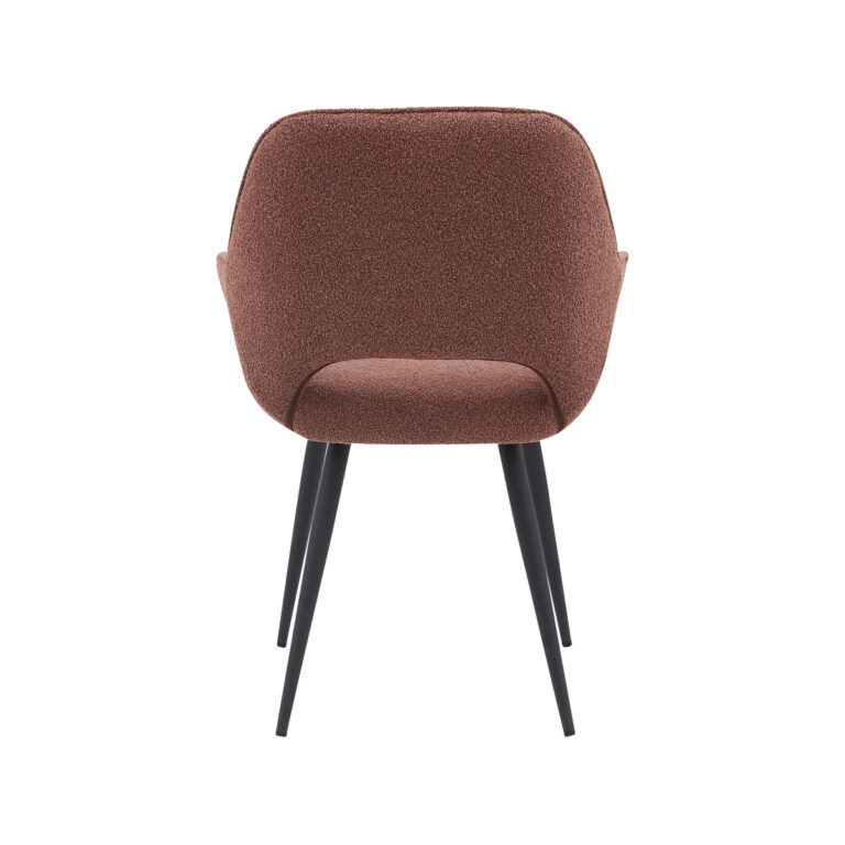 LABEL51 Eetkamerstoel Fer - Terra - Boucle - Black Frame