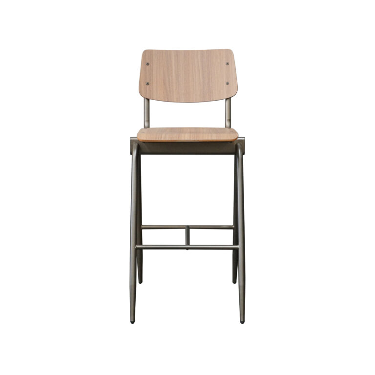 LABEL51 Barkruk Solid - Walnoot - Hout - Zithoogte 86