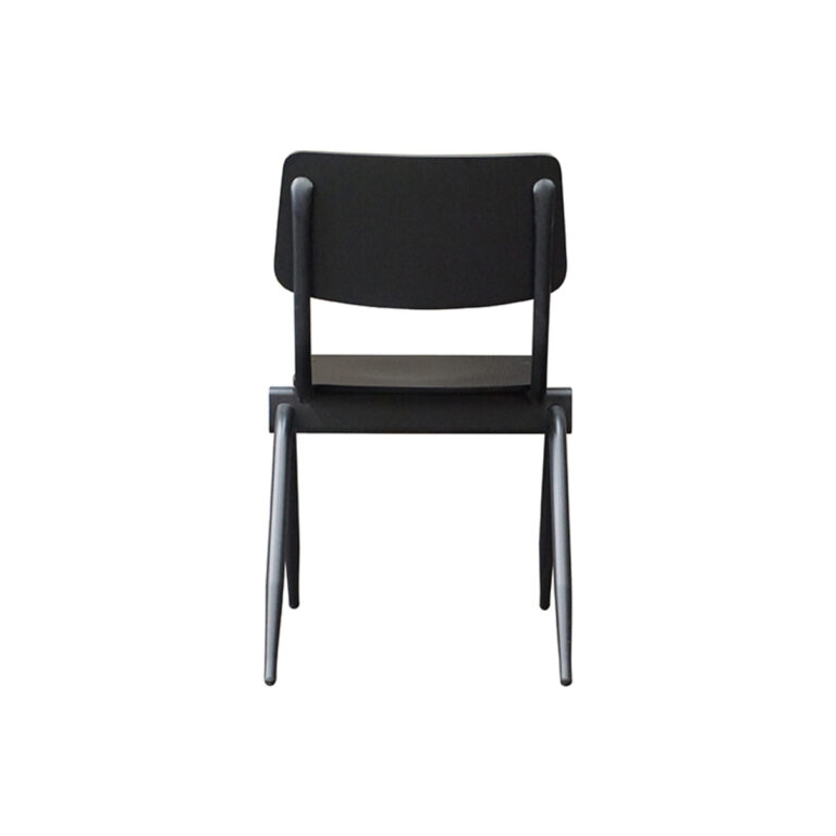 LABEL51 Eetkamerstoel Solid - Zwart - Hout - Black Frame