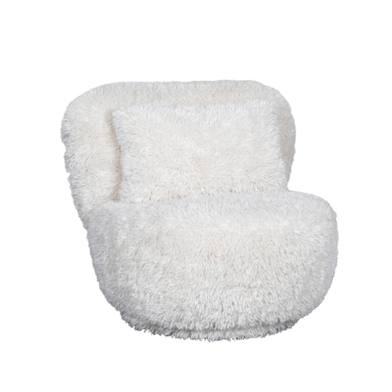 LABEL51 Fauteuil Doodle - Crème - Fluffy - One Size