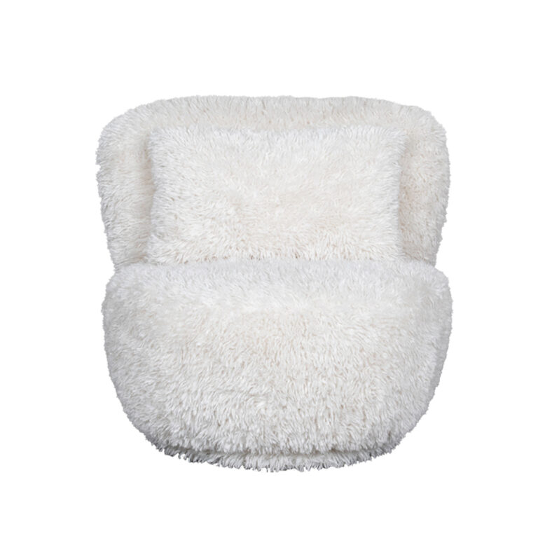 LABEL51 Fauteuil Doodle - Crème - Fluffy - One Size
