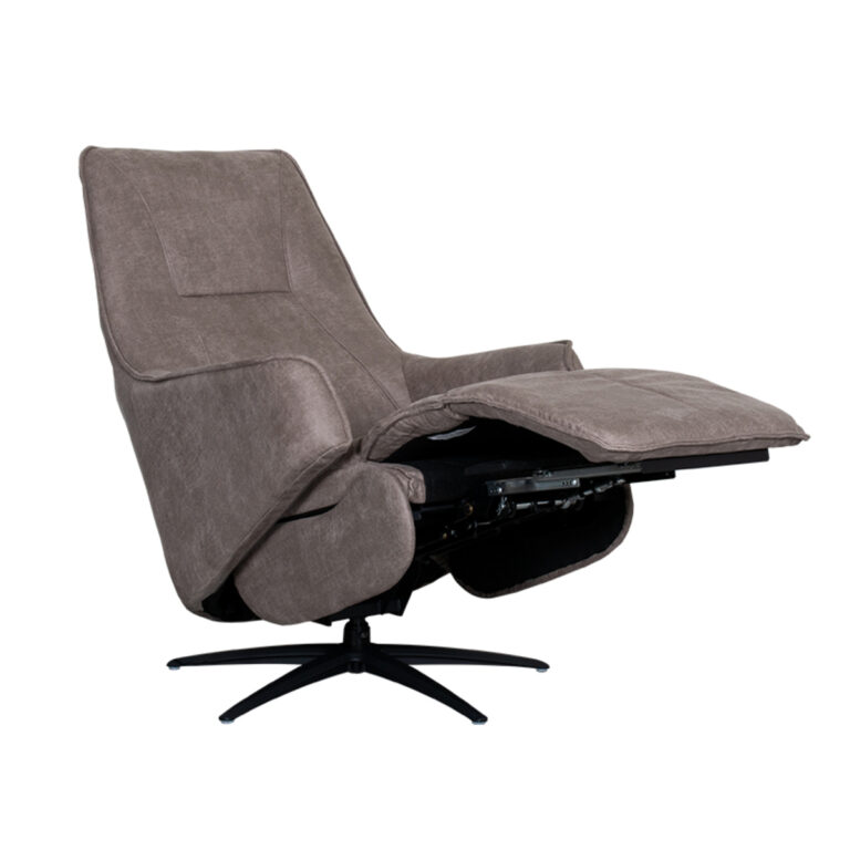 LABEL51 Fauteuil Odense - Taupe - Micro Suede - One Size