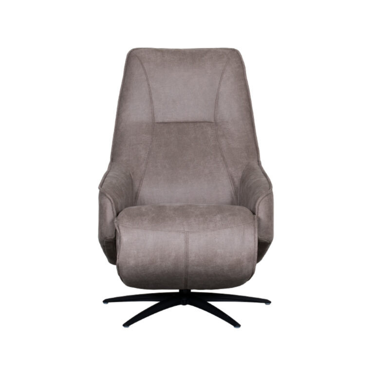 LABEL51 Fauteuil Odense - Taupe - Micro Suede - One Size