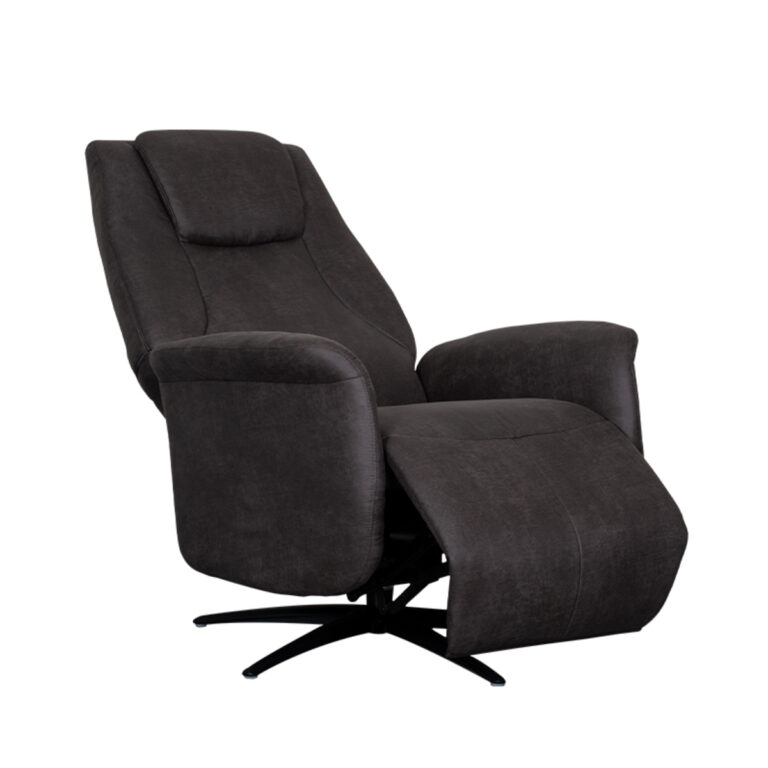 LABEL51 Fauteuil Stockholm - Antraciet - Micro Suede - One Size