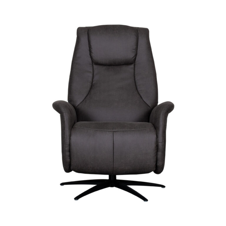 LABEL51 Fauteuil Stockholm - Antraciet - Micro Suede - One Size