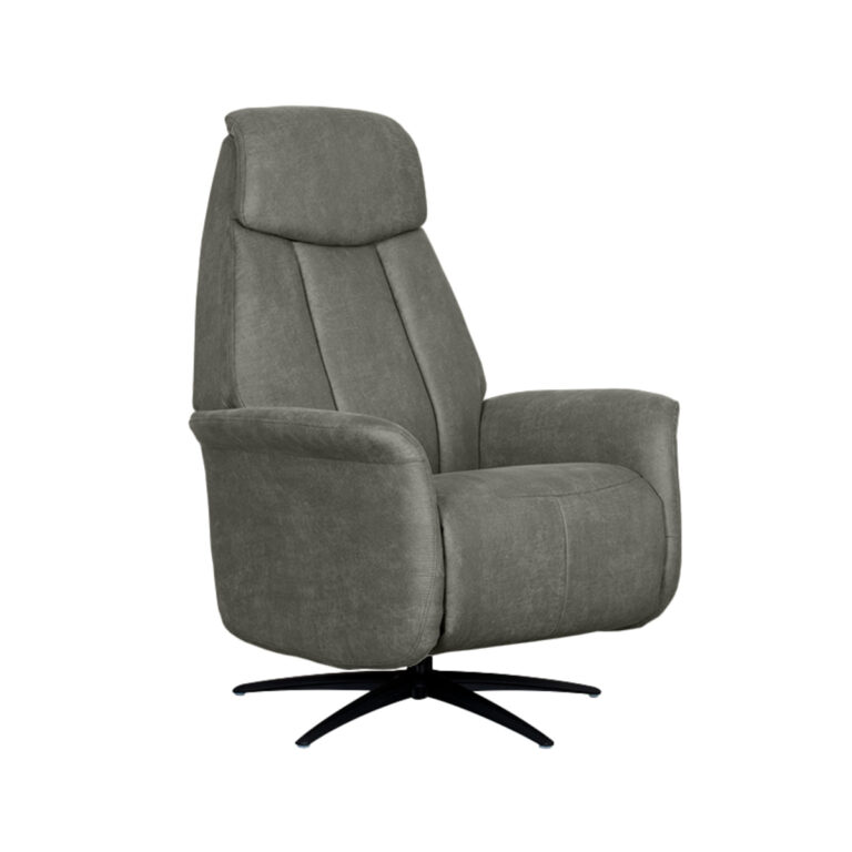 LABEL51 Fauteuil Oslo - Taupe - Micro Suede - One Size