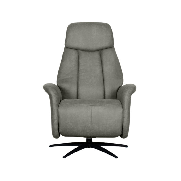 LABEL51 Fauteuil Oslo - Taupe - Micro Suede - One Size
