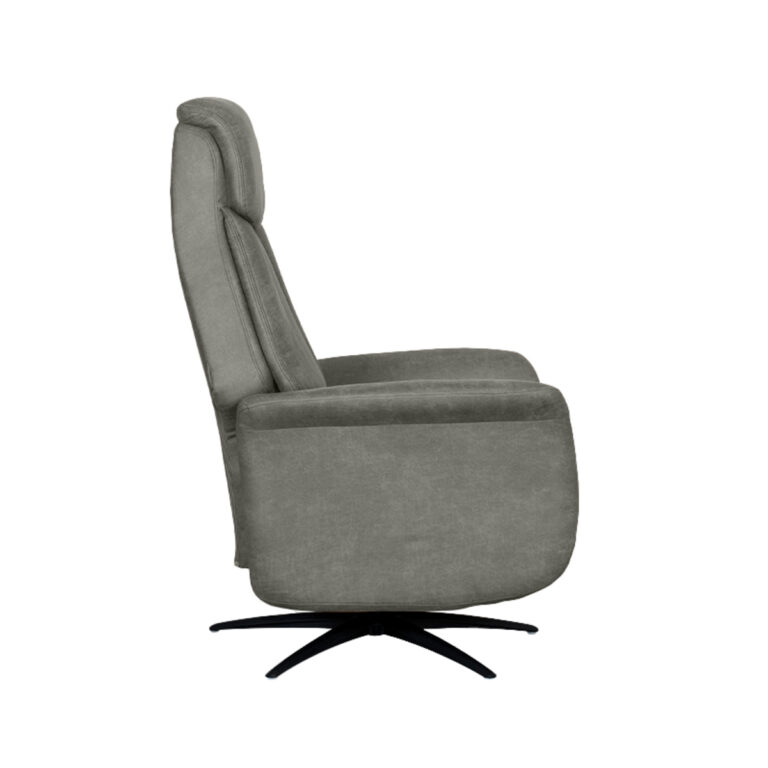 LABEL51 Fauteuil Oslo - Taupe - Micro Suede - One Size