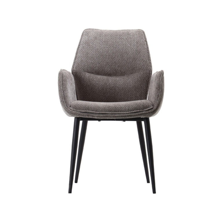 LABEL51 Eetkamerstoel Morris - Stone - Elite - Black Frame