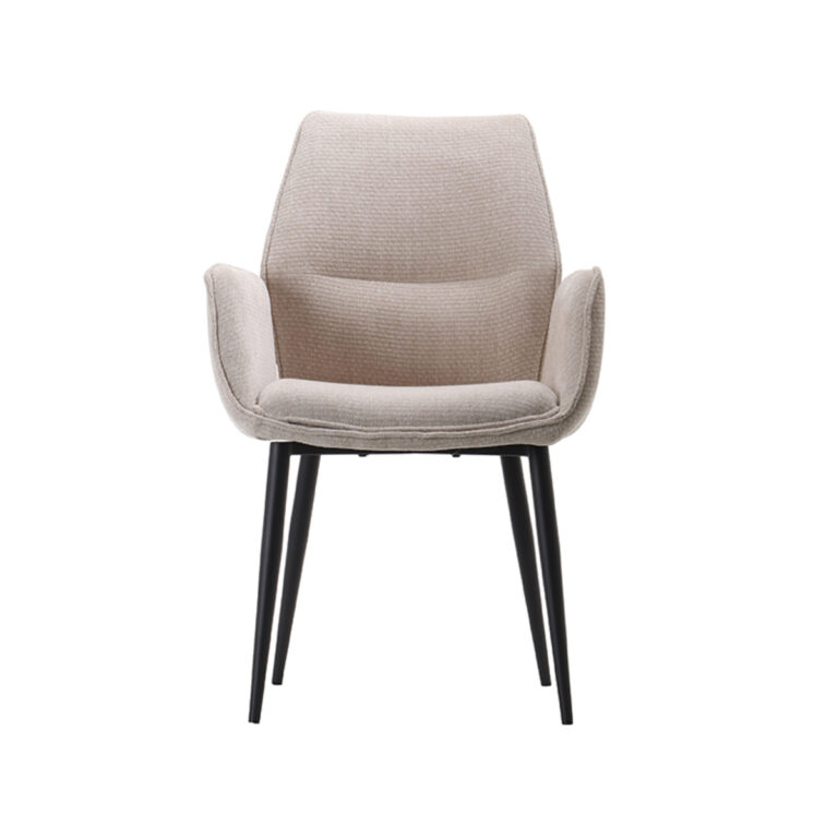 LABEL51 Dining chair Morris - Natural - Elite - Black Frame