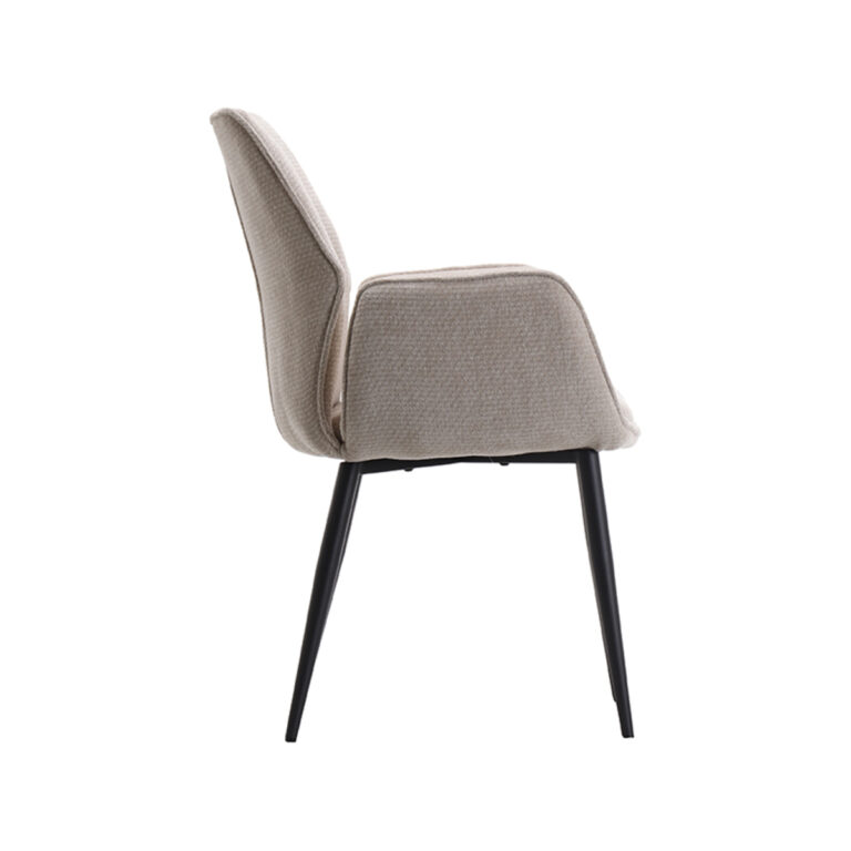 LABEL51 Dining chair Morris - Natural - Elite - Black Frame