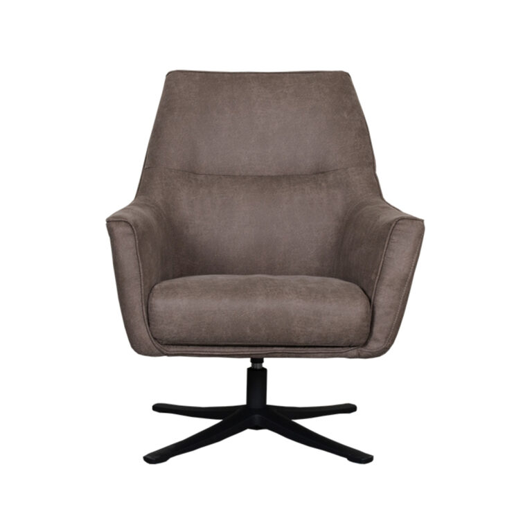 LABEL51 Fauteuil Tod - Taupe - Micro Suede - One Size