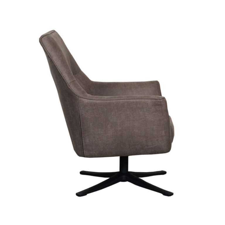 LABEL51 Fauteuil Tod - Taupe - Micro Suede - One Size