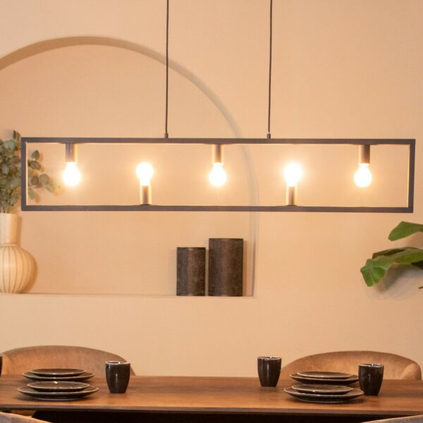 LABEL51 Hanglamp Quadrato - Zwart - Metaal - Hanglamp