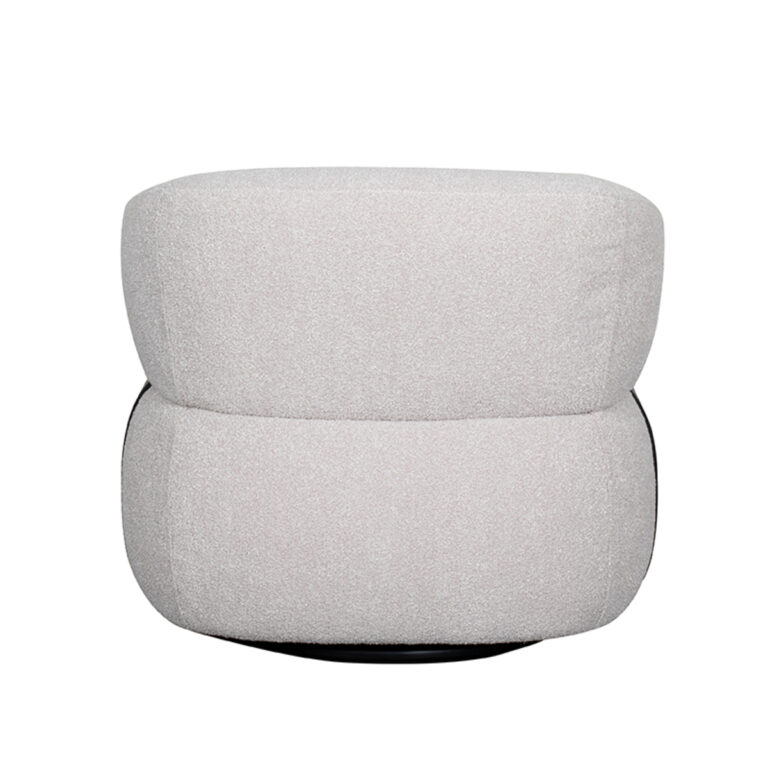 LABEL51 Armchair Valenza - Natural - Boucle - Black Oak