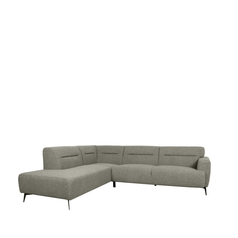 LABEL51 Hoekbank Bolzano - Truffel grijs - Boucle - Links