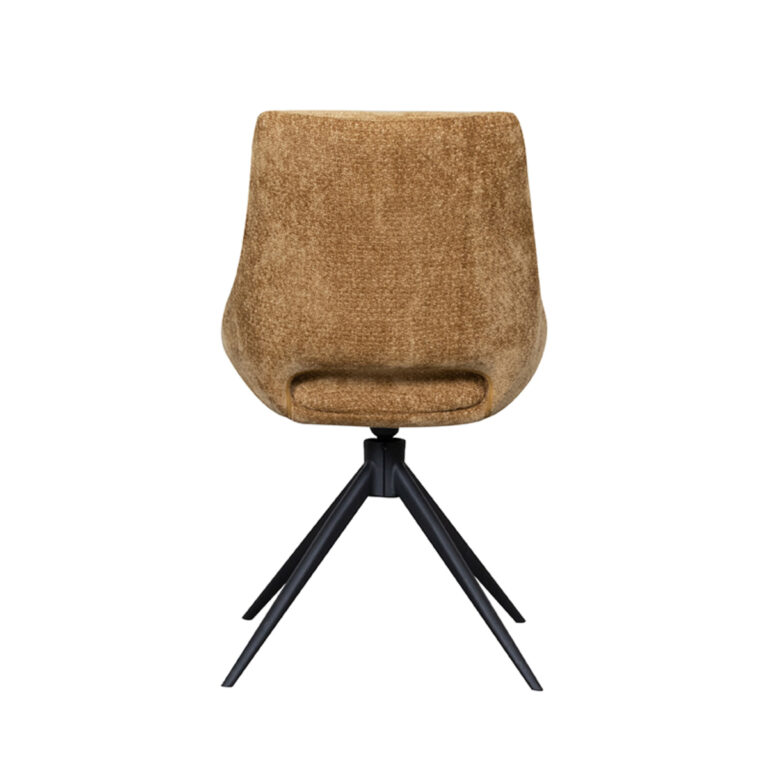LABEL51 Eetkamerstoel Marlow - Mustard - Elite - Black Frame