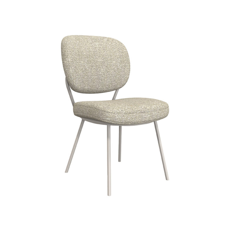 LABEL51 Eetkamerstoel Singapore - Naturel - Boucle - Taupe Frame