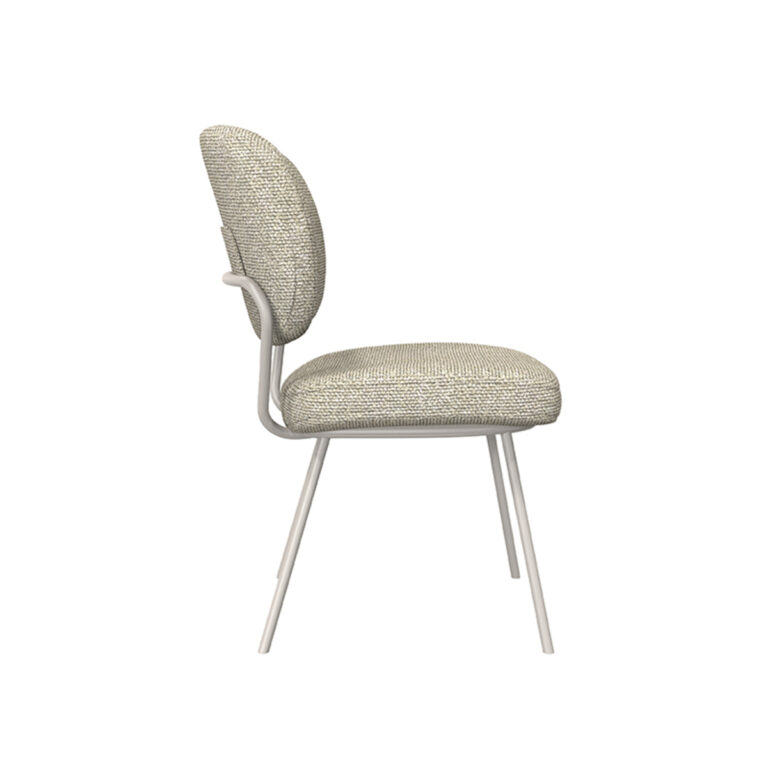 LABEL51 Eetkamerstoel Singapore - Naturel - Boucle - Taupe Frame