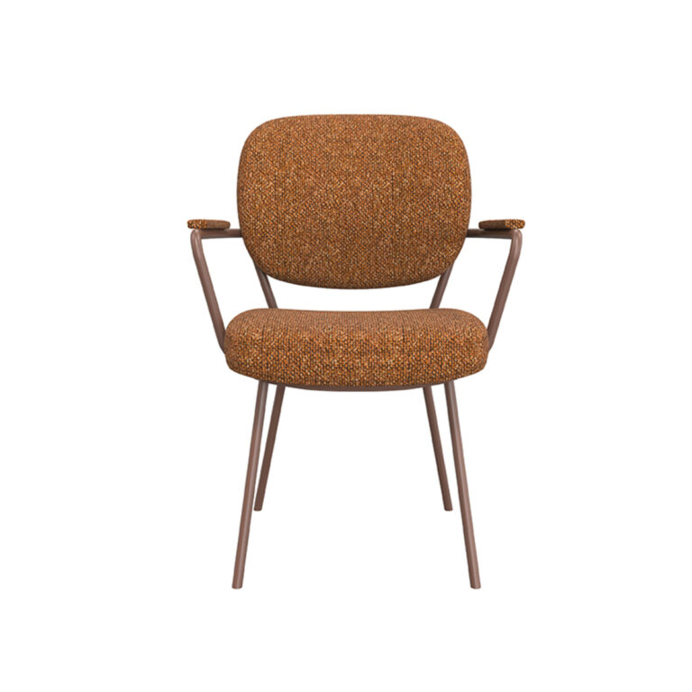 LABEL51 Eetkamerstoel Lausanne - Coral - Boucle - Coral Frame