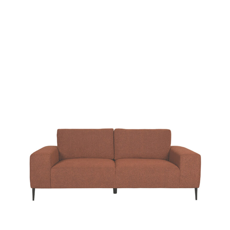 LABEL51 Sofa Ferraro - Rost - Boucle - 3-Sitzer