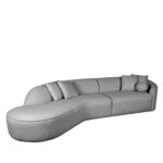 Bank_Stelvio_4-Zits_Hoek_Links_Grijs_Chic_Boucle_Perspectief_2