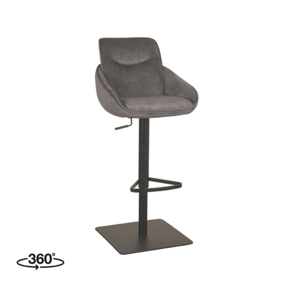 Barkruk_Beauty_52x58_5x88_5-113_Cm_Antraciet_Cosmo_Perspectief_360