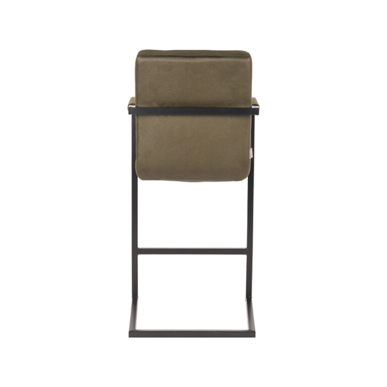 LABEL51 Barkruk Denmark - Army green - Microfiber - Zithoogte 67
