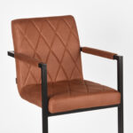 Barkruk_Denmark_Cognac_Microvezel_50x62x103_cm_Detail