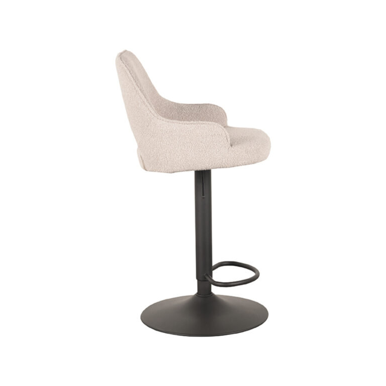 LABEL51 Barkruk Fer - Naturel - Boucle - Zithoogte 64-84