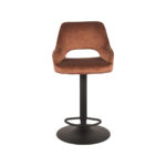 Barkruk_Fer_45x47x92-113_Rust_Velours_Voorkant