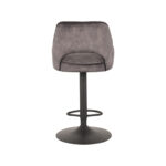 Barkruk_Fer_45x47x92-113_cm_Antraciet_Velours_Achterkant