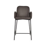 Barkruk_Jari_Antraciet_Microvezel_51x53x94_cm_Voorkant