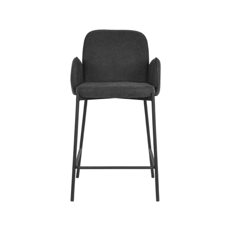 D-MAXX Barkruk Jari - Antraciet - Weave - Zithoogte 65
