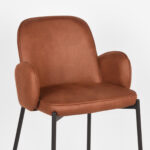 Barkruk_Jari_Cognac_Microvezel_51x53x94_cm_Detail